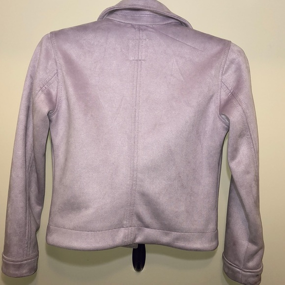 Lavender motor style zipper jacket (8) - Picture 6 of 7